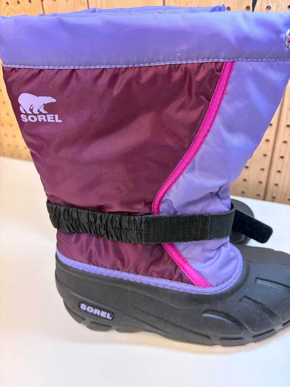 Sorel Kids Purple and Pink Insulated Snow Boots